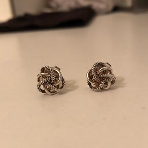 Lagos Sterling Silver Love Knot Stud Earrings